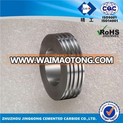 Cemented carbide pinch roll ring